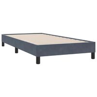 Boxspring zonder matras fluweel donkergrijs 90x210 cm 7
