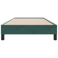 Boxspring zonder matras fluweel donkergroen 90x210 cm 5