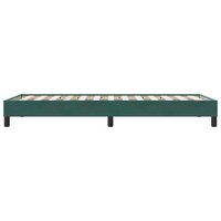 Boxspring zonder matras fluweel donkergroen 90x210 cm 6