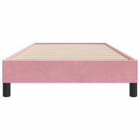 Boxspring zonder matras fluweel roze 90x210 cm 5