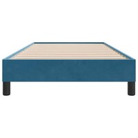 Boxspring zonder matras fluweel donkerblauw 100x210 cm 5