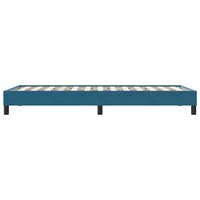 Boxspring zonder matras fluweel donkerblauw 100x210 cm 6
