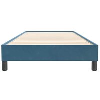Boxspring zonder matras fluweel donkerblauw 80x220 cm 5