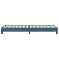 Boxspring zonder matras fluweel donkerblauw 80x220 cm 6