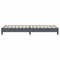 Boxspring zonder matras fluweel donkergrijs 90x220 cm 6