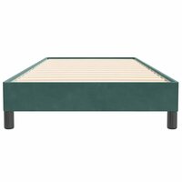 Boxspring zonder matras fluweel donkergroen 90x220 cm 5