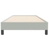 Boxspring zonder matras fluweel lichtgrijs 100x220 cm 5