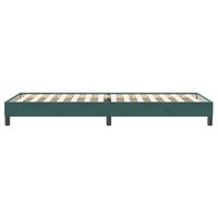 Boxspring zonder matras fluweel donkergroen 100x220 cm 6
