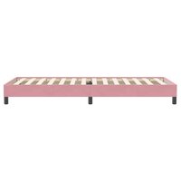 Boxspring zonder matras fluweel roze 100x220 cm 6