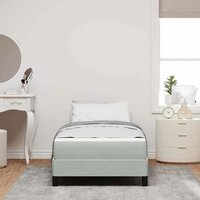 Boxspringbed met matras Lichtgrijs 80 x 220 cm Stof 4