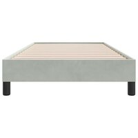 Boxspring zonder matras fluweel lichtgrijs 90x210 cm 5