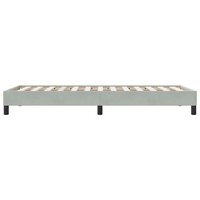 Boxspring zonder matras fluweel lichtgrijs 90x210 cm 6