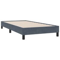 Boxspring zonder matras fluweel donkergrijs 100x210 cm 3