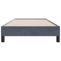 Boxspring zonder matras fluweel donkergrijs 100x210 cm 5