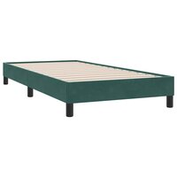 Boxspring zonder matras fluweel donkergroen 100x210 cm 3