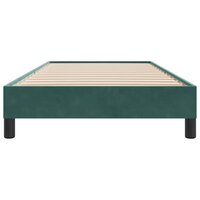 Boxspring zonder matras fluweel donkergroen 100x210 cm 5