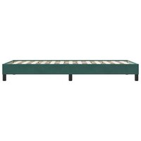 Boxspring zonder matras fluweel donkergroen 100x210 cm 6