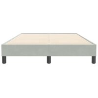 Boxspring zonder matras fluweel lichtgrijs 120x210 cm 5