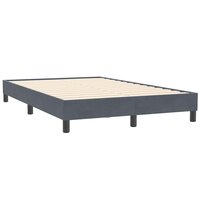 Boxspring zonder matras fluweel donkergrijs 120x210 cm 3