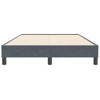 Boxspring zonder matras fluweel donkergrijs 120x210 cm 5