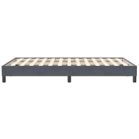 Boxspring zonder matras fluweel donkergrijs 120x210 cm 6