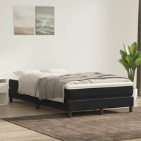 Boxspring zonder matras fluweel zwart 120x210 cm 4