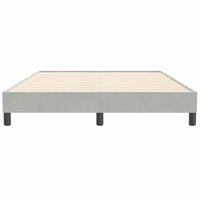 Boxspring zonder matras fluweel lichtgrijs 140x210 cm 5