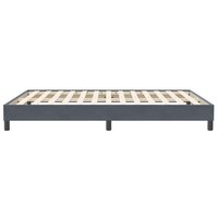 Boxspring zonder matras fluweel donkergrijs 140x210 cm 6