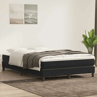 Boxspring zonder matras fluweel zwart 140x210 cm 4