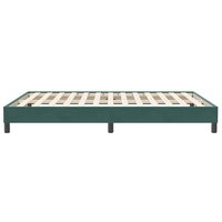 Boxspring zonder matras fluweel donkergroen 140x210 cm 6