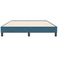 Boxspring zonder matras fluweel donkerblauw 140x210 cm 5