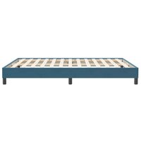 Boxspring zonder matras fluweel donkerblauw 140x210 cm 6