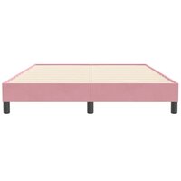Boxspring zonder matras fluweel roze 140x210 cm 5