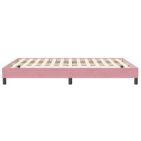 Boxspring zonder matras fluweel roze 140x210 cm 6