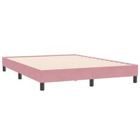Boxspring zonder matras fluweel roze 140x210 cm 7