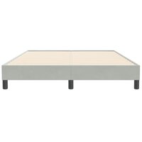 Boxspring zonder matras fluweel lichtgrijs 160x210 cm 5