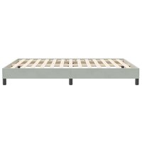 Boxspring zonder matras fluweel lichtgrijs 160x210 cm 6