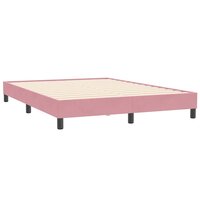 Boxspring zonder matras fluweel roze 160x210 cm 3