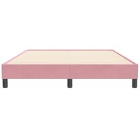 Boxspring zonder matras fluweel roze 160x210 cm 5