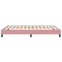 Boxspring zonder matras fluweel roze 160x210 cm 6
