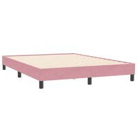 Boxspring zonder matras fluweel roze 160x210 cm 7