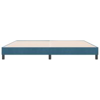 Boxspring zonder matras fluweel donkerblauw 180x210 cm 5