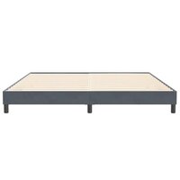 Boxspringbed zonder matras 200x210 cm fluweel donkergrijs 5