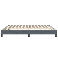 Boxspringbed zonder matras 200x210 cm fluweel donkergrijs 6