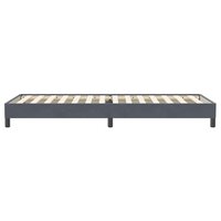 Boxspring zonder matras fluweel donkergrijs 80x220 cm 6