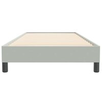 Boxspring zonder matras fluweel lichtgrijs 90x220 cm 5