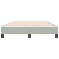 Boxspring zonder matras fluweel lichtgrijs 120x220 cm 5