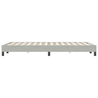 Boxspring zonder matras fluweel lichtgrijs 120x220 cm 6