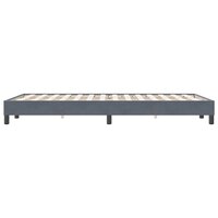 Boxspring zonder matras fluweel donkergrijs 120x220 cm 6