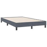 Boxspring zonder matras fluweel donkergrijs 120x220 cm 7